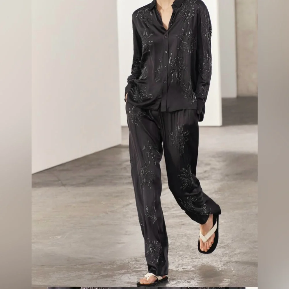 Zara Embellished pants - Picture 6 of 8